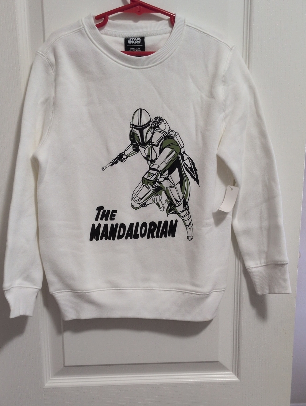 The Mandalorian White Fleece Sweatshirt